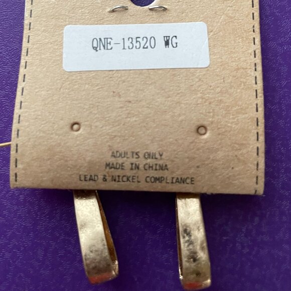 Bundle 3 pairs for $12. Gold Tone Dangle Earrings - Picture 2 of 3